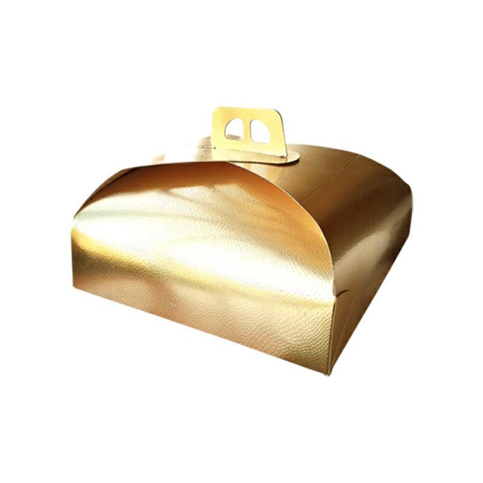 Cake Box with handle - 36x36cm - Gold