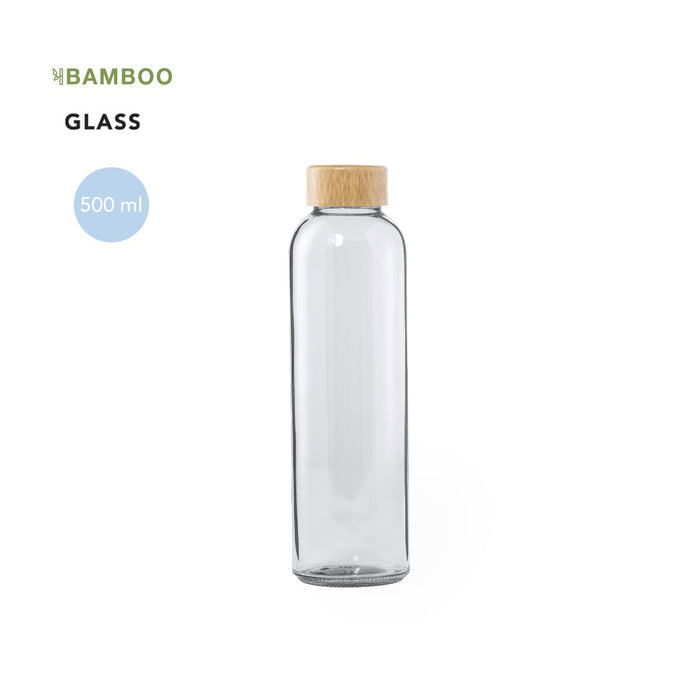 Recycled Plastic Bottle with Bamboo Cap