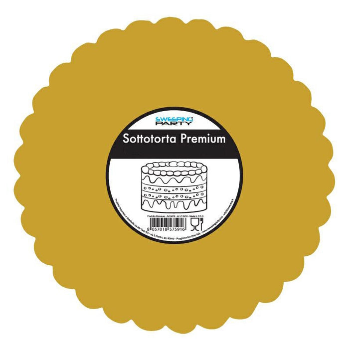 Cake Base Round - 2 Sided - Gold - Variouse Sizes