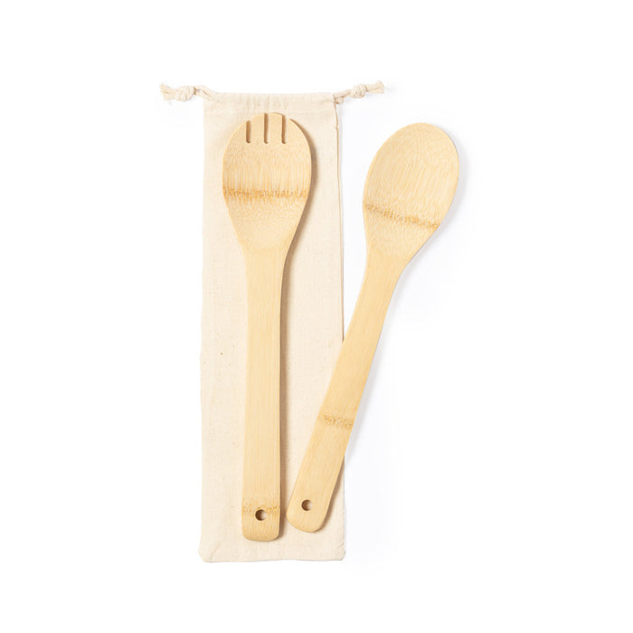 Bamboo Salad Server Set