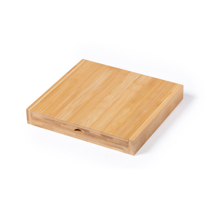 Cheese Knife Set in Foldable Bamboo Box