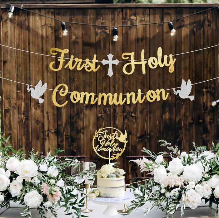 Gold Communion Letter Banner