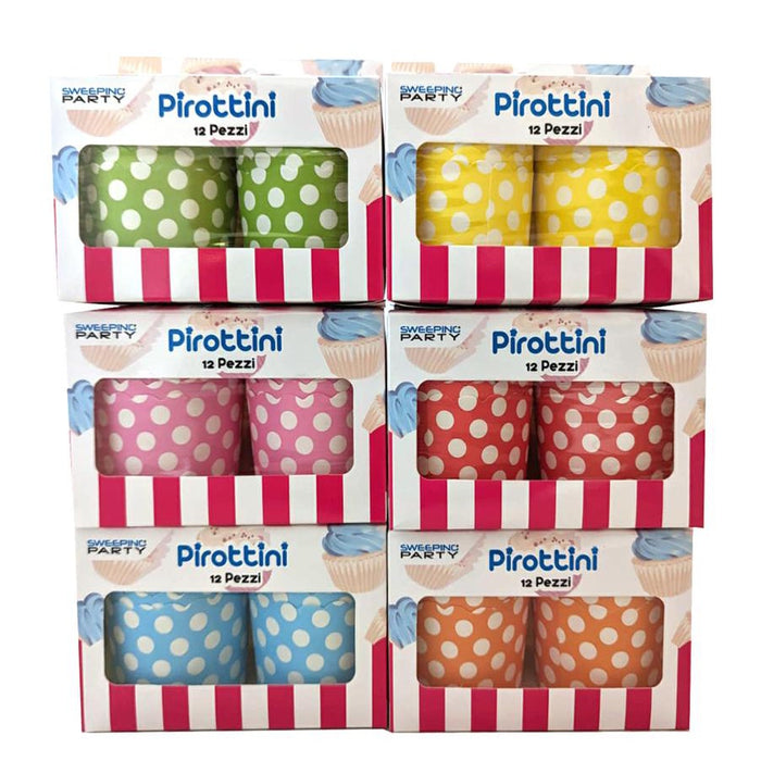 Cupcake Cases - Polka Dot Design - 12pk
