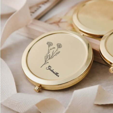 Gold Compact Mirror - Godmother