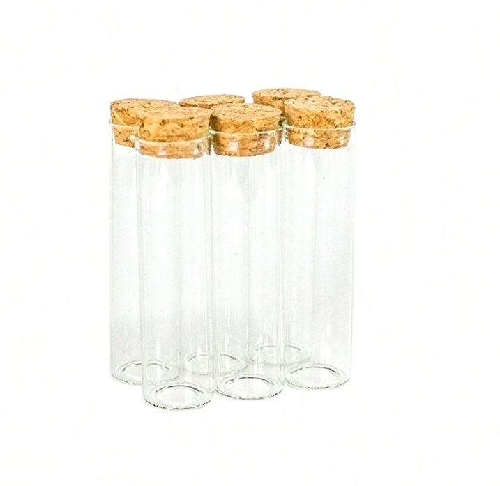 Glass Tube with Cork Top - 9x2.2cm