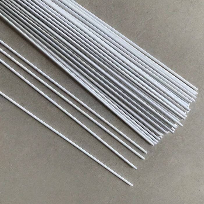 White Flower Stem Wire - 30cm