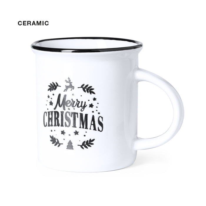 Christmas Mug - Black and White Print