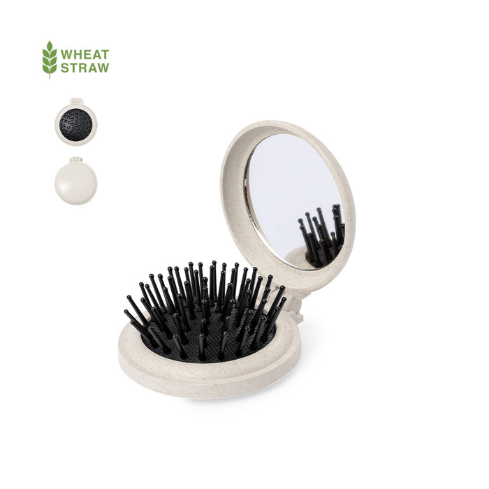 Wheatstraw Hairbrush with Mirror