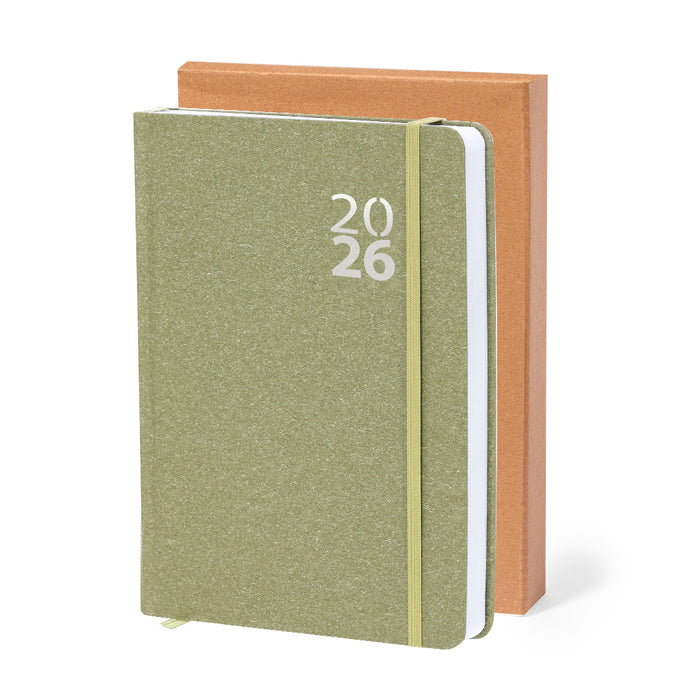 2026 Recycled Cardboard Diary A5
