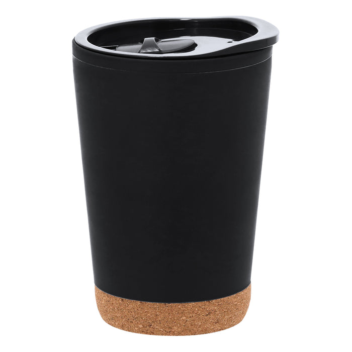Insulated Cup with Lid and Cork Bottom