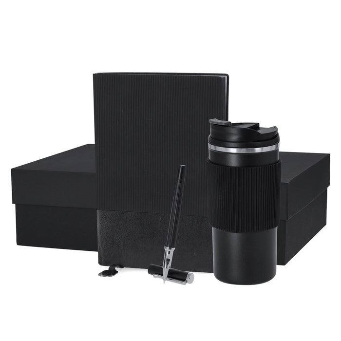 Notebook, Thermos Tumbler and Roller Pen