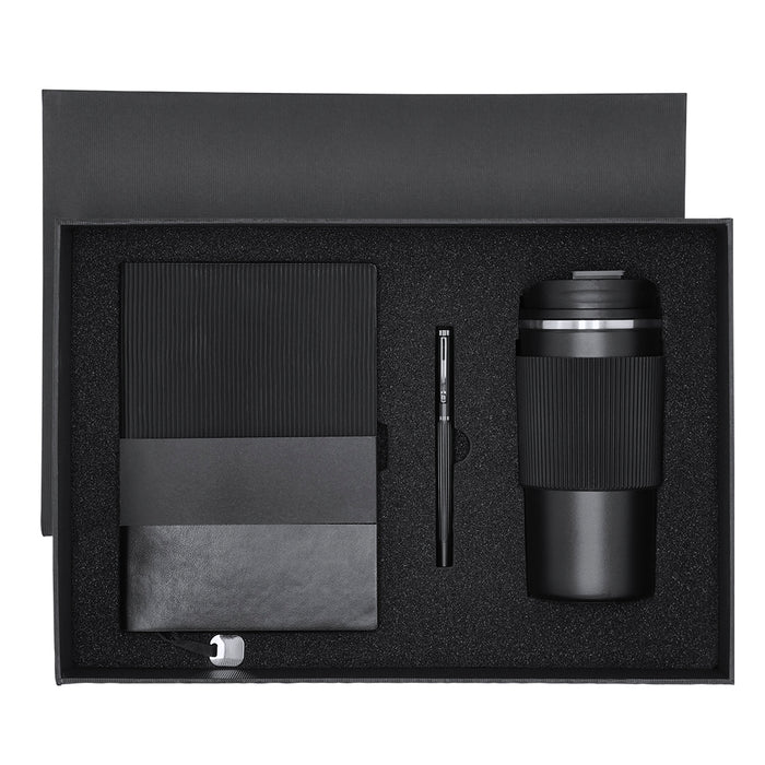 Notebook, Thermos Tumbler and Roller Pen