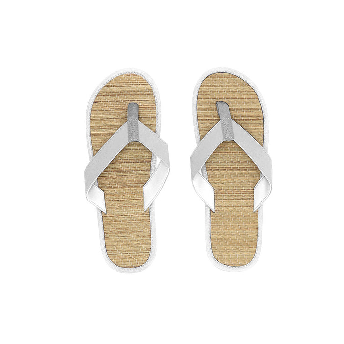 Flip Flops with Straw Base