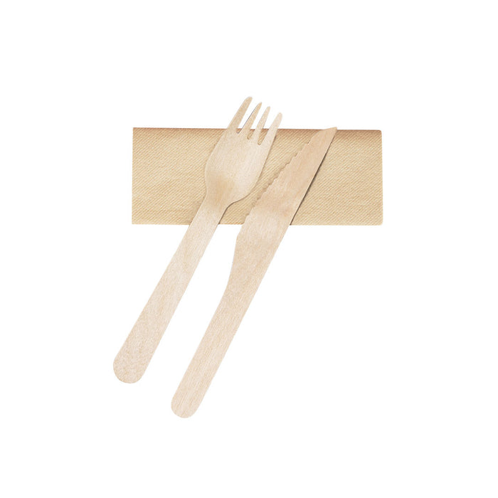 Eco Friendly Cutlery X2 and Napkin Set