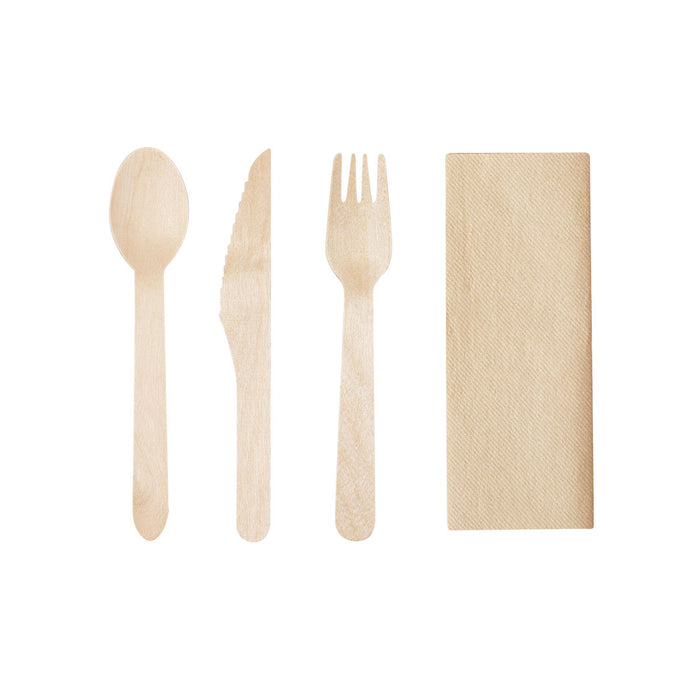 Eco Friendly Cutlery X3 and Napkin Set