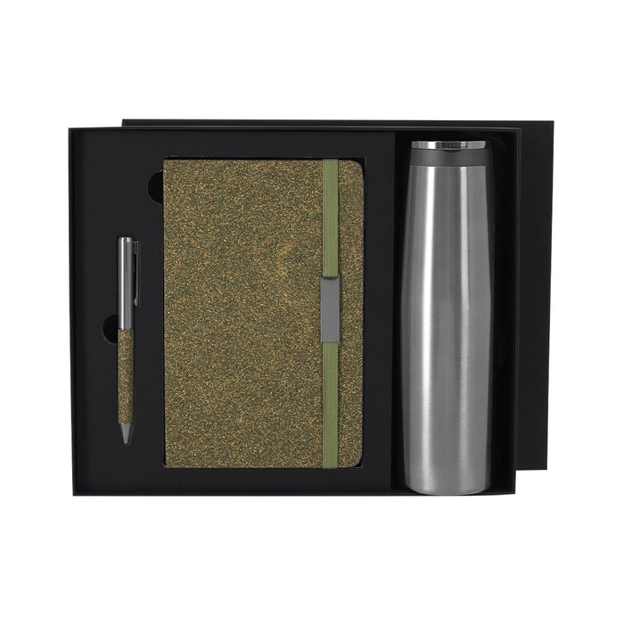 Notepad, Ballpoint and Thermal Bottle Set