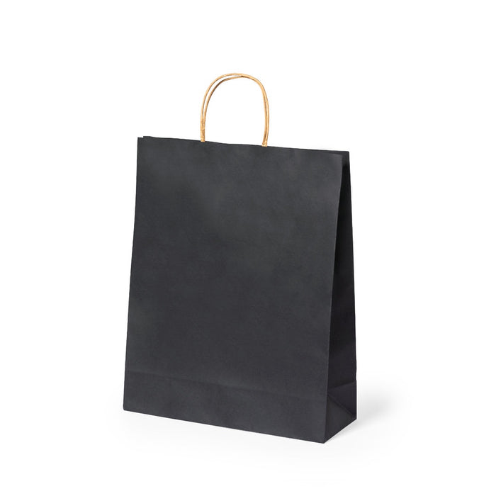 Gift Bag - Black Paper - 25 x 31 x 11 cm