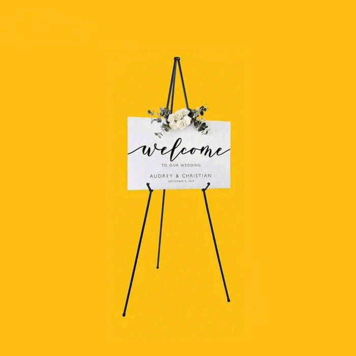 Metal Easel - White or Black - 160cm height