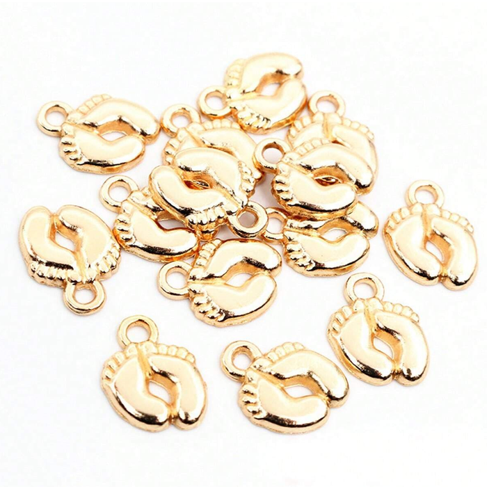 Baby Feet Charms - Gold