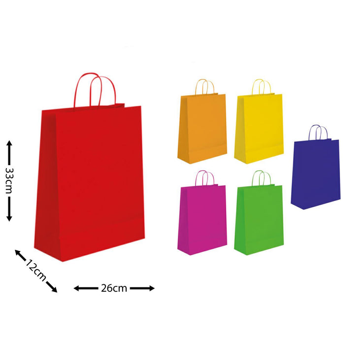 Gift Bag - 6 Colours - 26x12x33cm