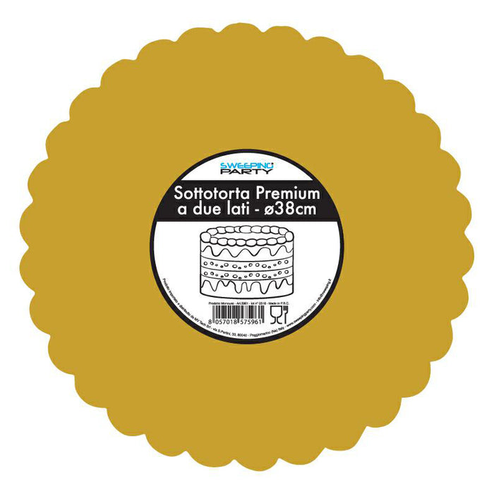 Cake Base Round - 2 Sided - Gold - Variouse Sizes