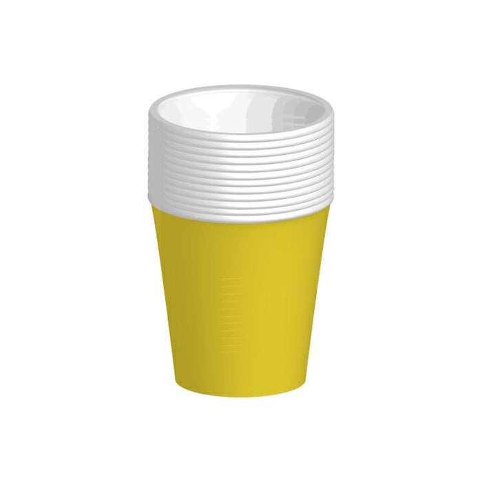 Party Cups - Biodegradable - Yellow 12pk