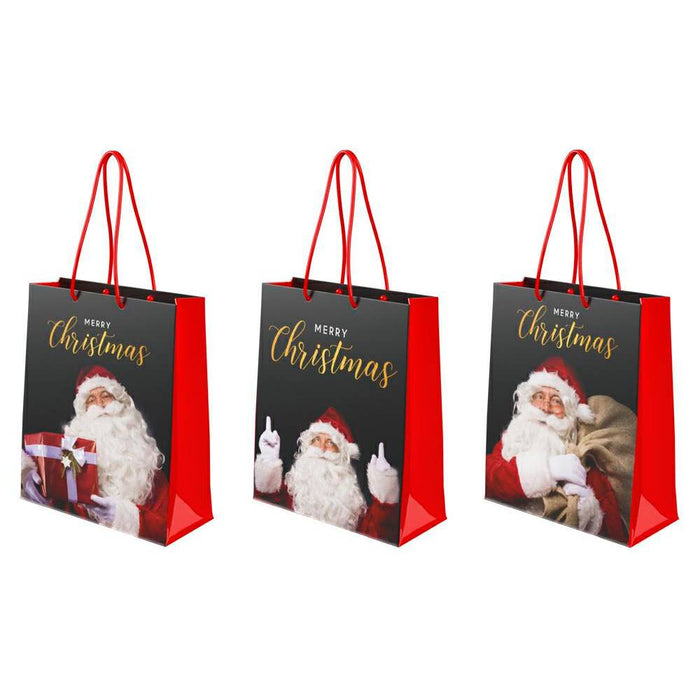 Christmas Gift Bag - Black and Red