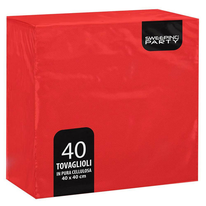 Lunch Napkins - Red - 40pk