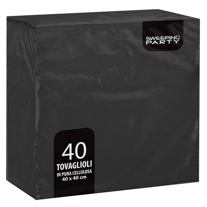 Lunch Napkins - Black - 40pk