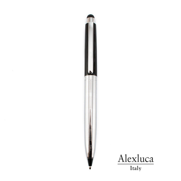 Stylus Touch Ball Pen in Silver and Black