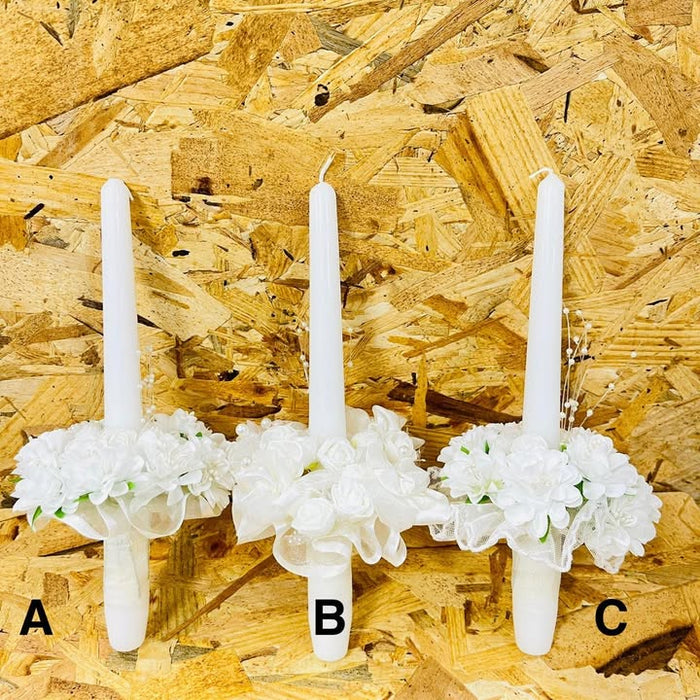 White Girl Candle Bouquets