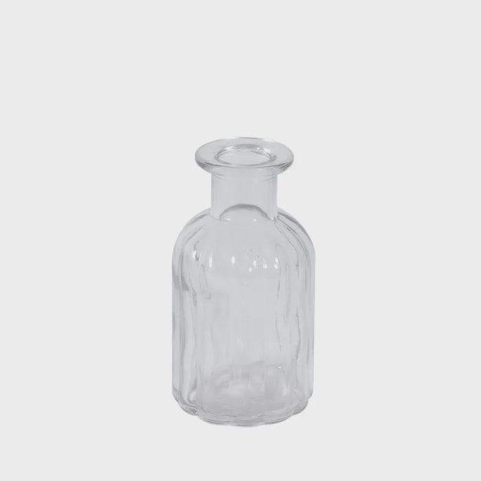 Flora Glass Bottle - 10.5cm - Clear