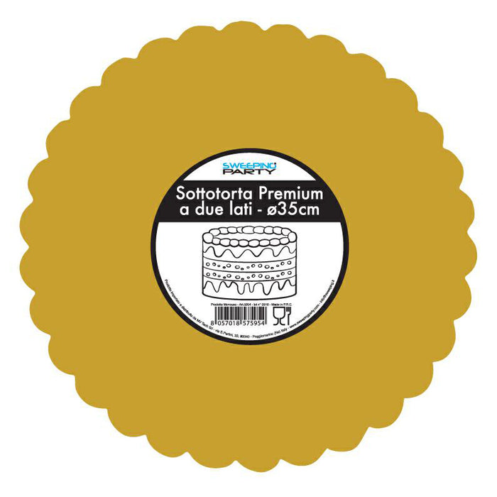 Cake Base Round - 2 Sided - Gold - Variouse Sizes