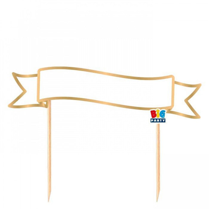 Cake Topper 20 x 14cm - Customizable Banner