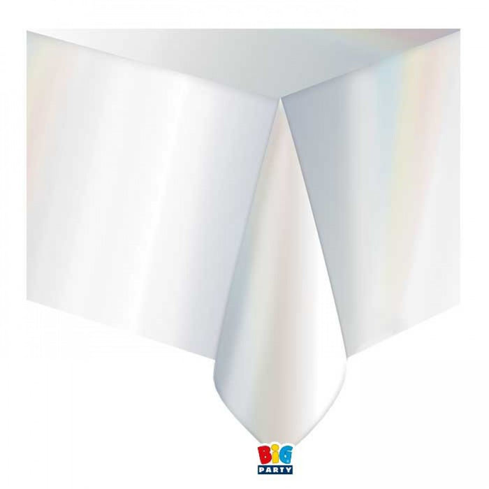 Tablecover Reusable Plastic - Metallic Iridescent - 137x274cm