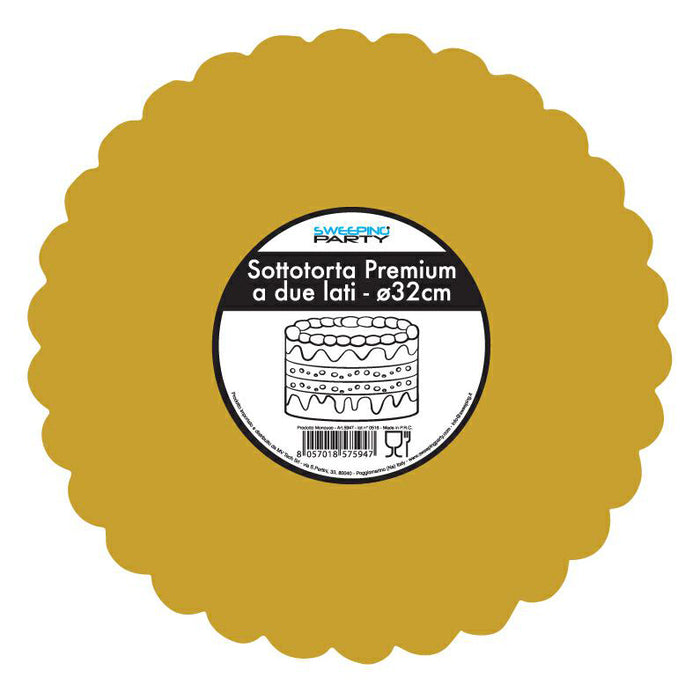 Cake Base Round - 2 Sided - Gold - Variouse Sizes