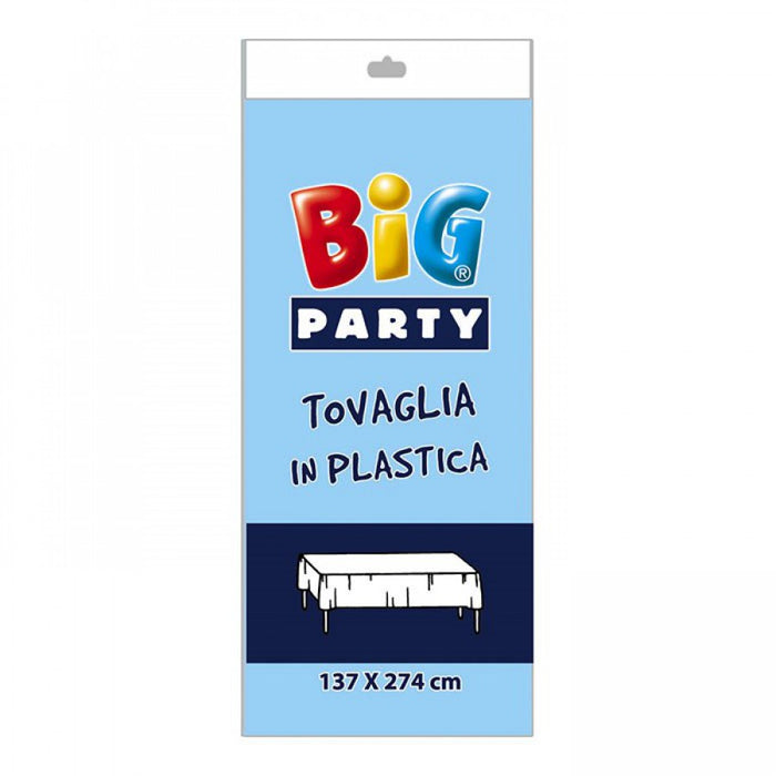 Tablecover Reusable Plastic - Light Blue - 137x274cm