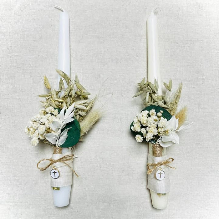 Candlestick - Bohemian with Cross