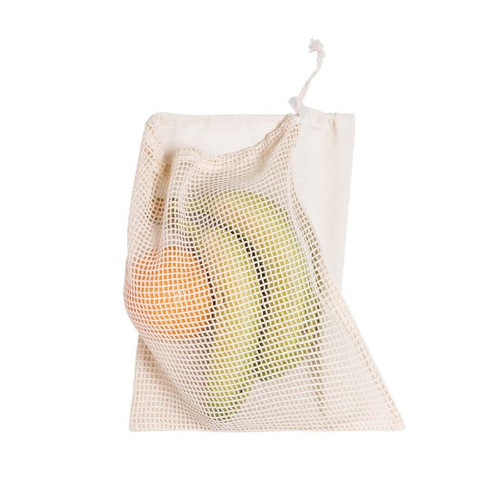 Netted Cotton Drawstring Bag 25 x 30cm