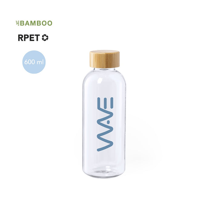Recycled Plastic Bottle with Bamboo Cap