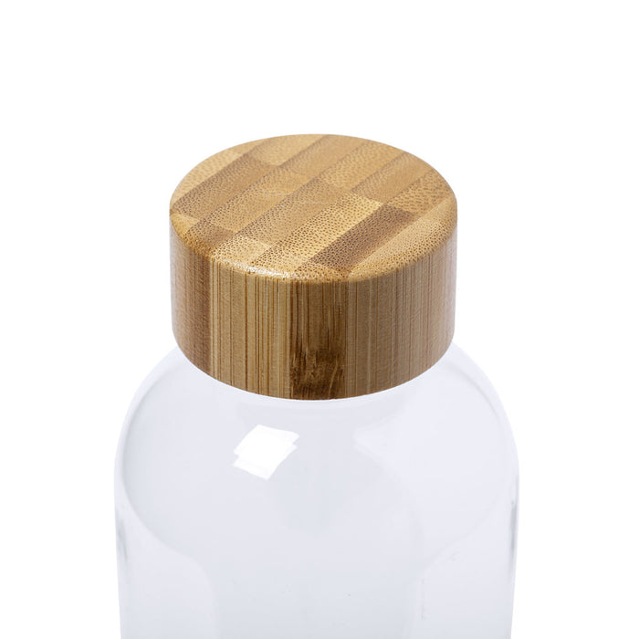 Recycled Plastic Bottle with Bamboo Cap