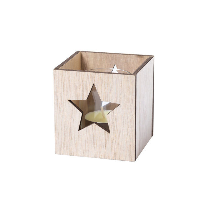 Candle Holder - Wood Start Cutout