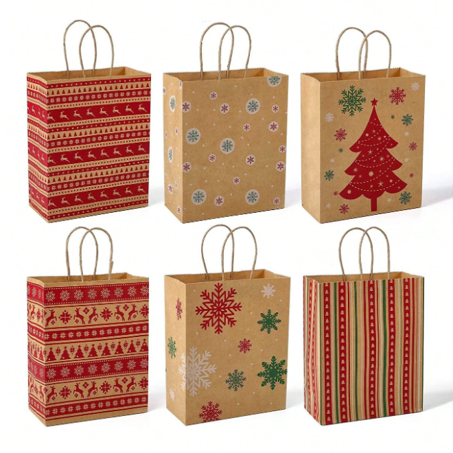 Christmas Themed Gift Bags