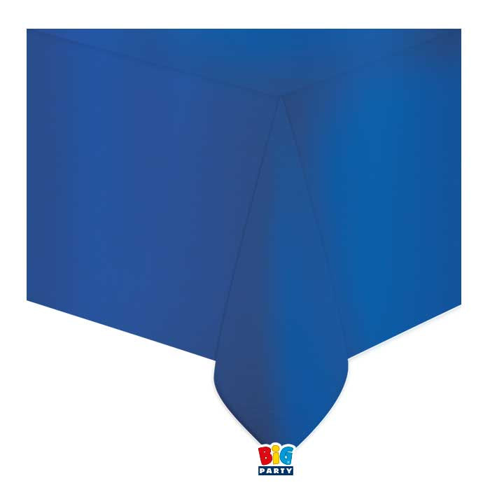 Tablecover Reusable Plastic - Metallic Blue - 137x274cm
