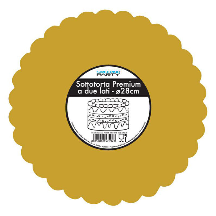 Cake Base Round - 2 Sided - Gold - Variouse Sizes