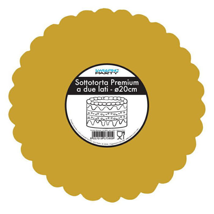 Cake Base Round - 2 Sided - Gold - Variouse Sizes