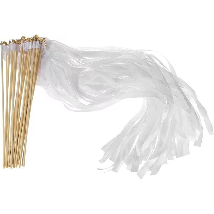 Streamer Wand - White - Confetti Alternative