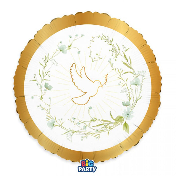 Balloon Foil 18'' - Confirmation Dove