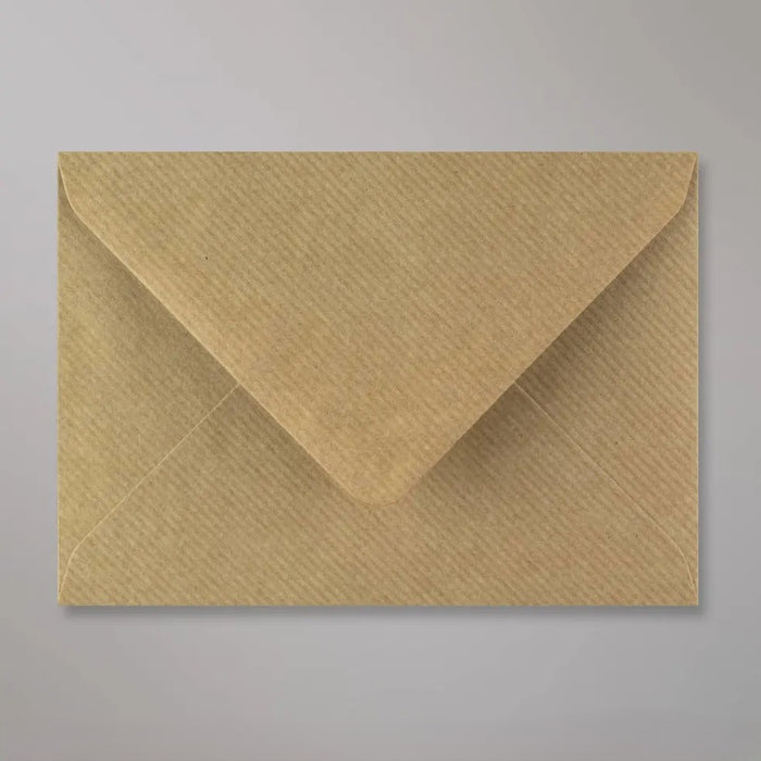 Envelope - Brown Ribbed - A6 - 114x162mm