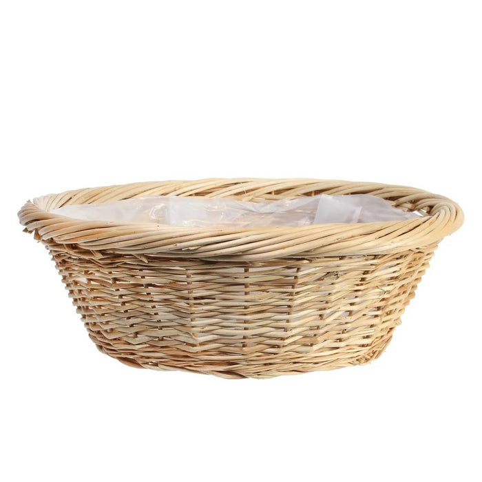 Round Full Willow Basket 40.5cm